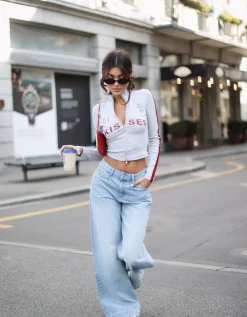 Jeans Wide Leg con Plissettature Frontali^Tally Weijl Hot