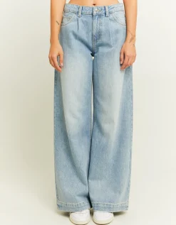 Jeans Wide Leg con Plissettature Frontali^Tally Weijl Hot