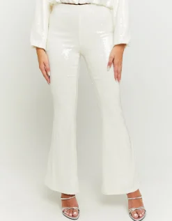 Leggings a Zampa Bianchi con Paillettes^Tally Weijl Online