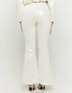 Leggings a Zampa Bianchi con Paillettes^Tally Weijl Online