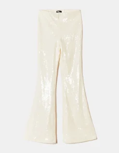 Leggings a Zampa Bianchi con Paillettes^Tally Weijl Online