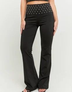 Leggings a Zampa Neri con Borchie^Tally Weijl Online