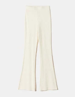 Pantaloni a Zampa Cozy Bianchi^Tally Weijl Cheap