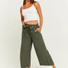 Pantaloni Leggeri Verdi con Fascia Elastica in Vita^Tally Weijl Fashion