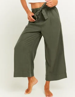 Pantaloni Leggeri Verdi con Fascia Elastica in Vita^Tally Weijl Fashion