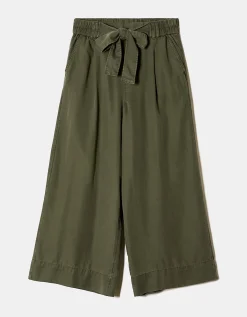 Pantaloni Leggeri Verdi con Fascia Elastica in Vita^Tally Weijl Fashion