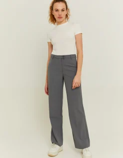 Pantaloni Straight Leg Morbidi Grigi^Tally Weijl Shop