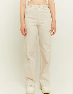 Pantaloni Wide Leg a Vita Alta Bianchi^Tally Weijl Cheap