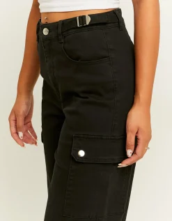 Pantaloni Wide Leg a Vita Alta Neri^Tally Weijl Store