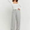 Pantaloni Wide Leg Grigi con Bande Laterali^Tally Weijl Cheap