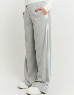 Pantaloni Wide Leg Grigi con Bande Laterali^Tally Weijl Cheap
