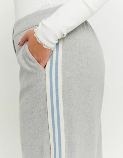 Pantaloni Wide Leg Grigi con Bande Laterali^Tally Weijl Cheap