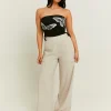 Pantaloni Wide Leg in Lino^Tally Weijl Clearance