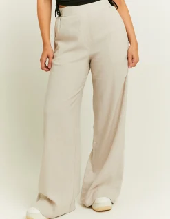 Pantaloni Wide Leg in Lino^Tally Weijl Clearance
