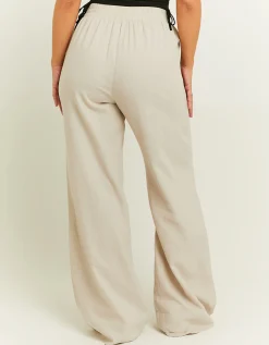 Pantaloni Wide Leg in Lino^Tally Weijl Clearance