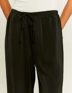 Pantaloni Wide Leg in Raso Neri^Tally Weijl Cheap