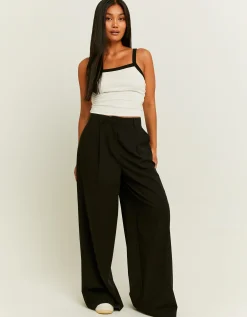 Pantaloni Wide Leg Tailoring Neri^Tally Weijl Cheap