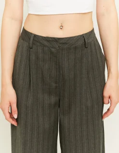 Pantaloni Wide Leg Tailoring Grigi^Tally Weijl Cheap