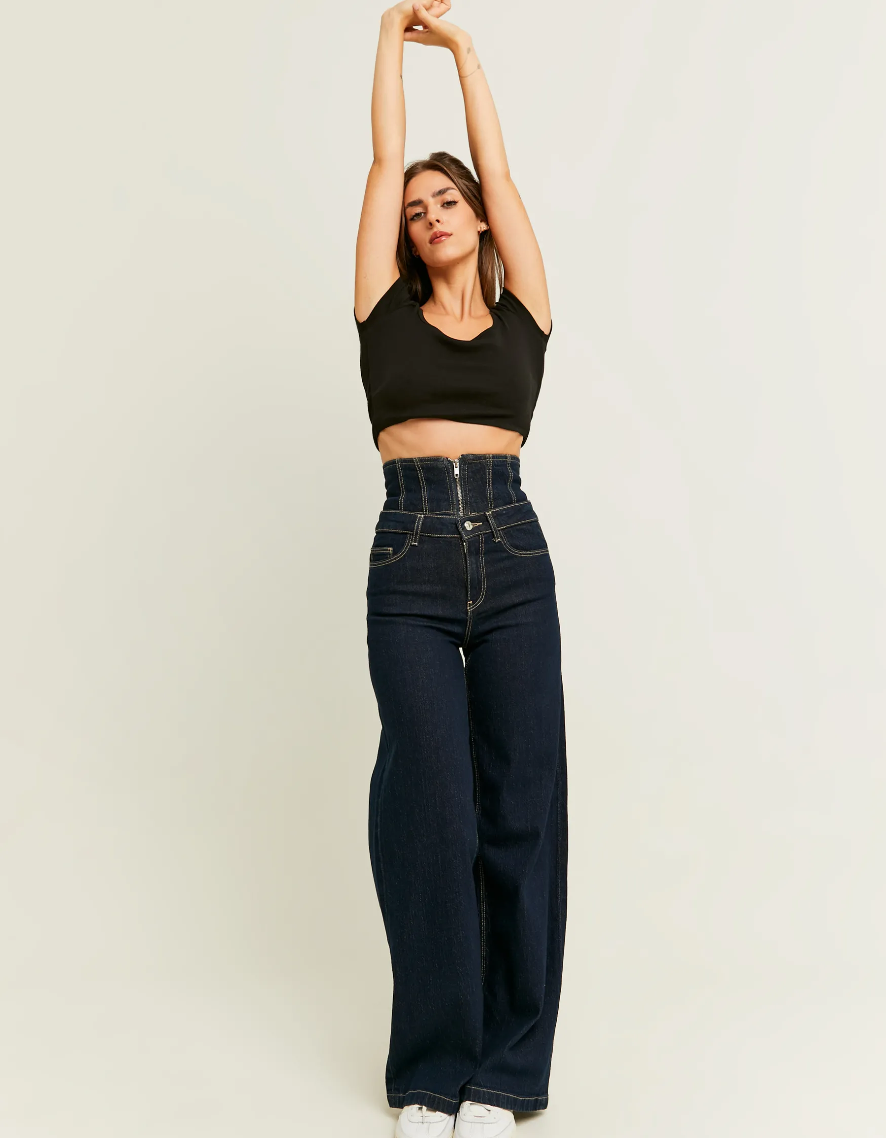 Wide Leg Jeans con Dettagli in Vita^Tally Weijl Best Sale